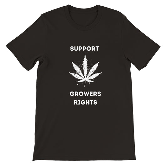 Support Growers Rights T-shirt dankweedtees